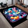 1pc Mickey Pattern Area Rug Soft Flannel Floor Mat for Living Room,Office,Bedroom and Carpet