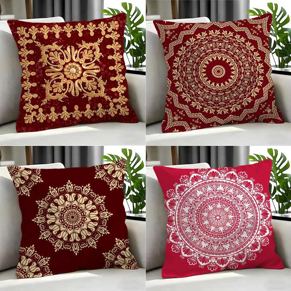 Art EEuropean Retro Motif Cushion Cover Cushion Cover Set Pcs x x x Pillowcase Decorative Sofa Home Decor