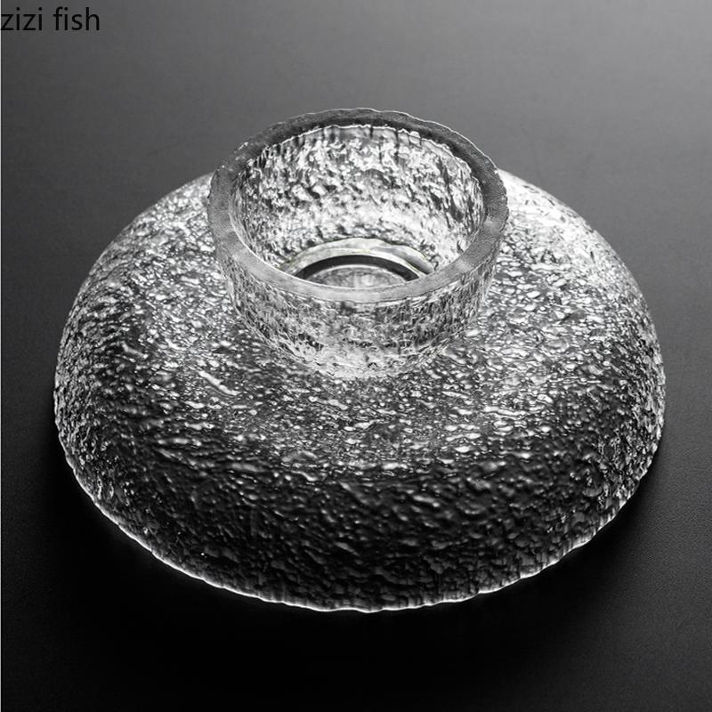 Стеклянная тарелка для фруктов на высоких ножках, круглая тарелка для фруктов, салатница, форма для десерта, декоративные тарелки, подставка для напитков, поднос для напитков