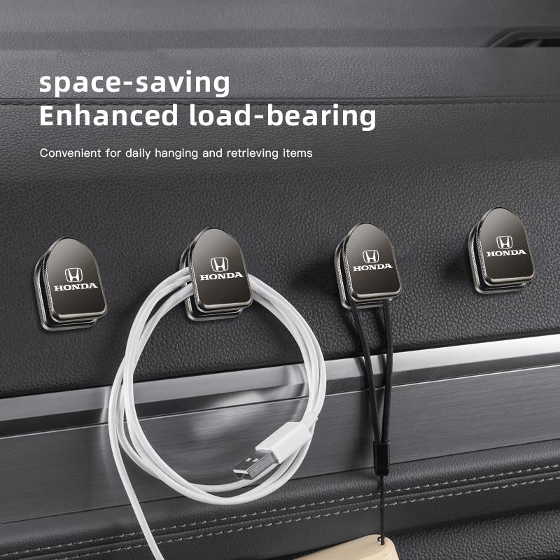 cwcr1 2Pcs Car Mini Metal Storage Hook Auto Accessories For Honda Civic Accord Crosstour Spirior Odyssey Avancier UR-V Sienna Elysion