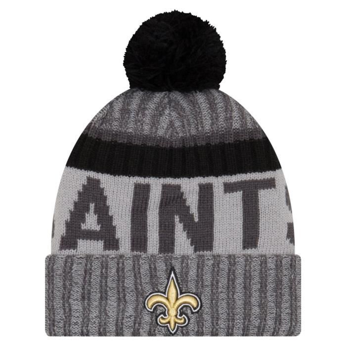 Chapeau D'hiver - New Era - NFL SIDELINE 2017 - Blanc Et Noir - Doublure Polaire
