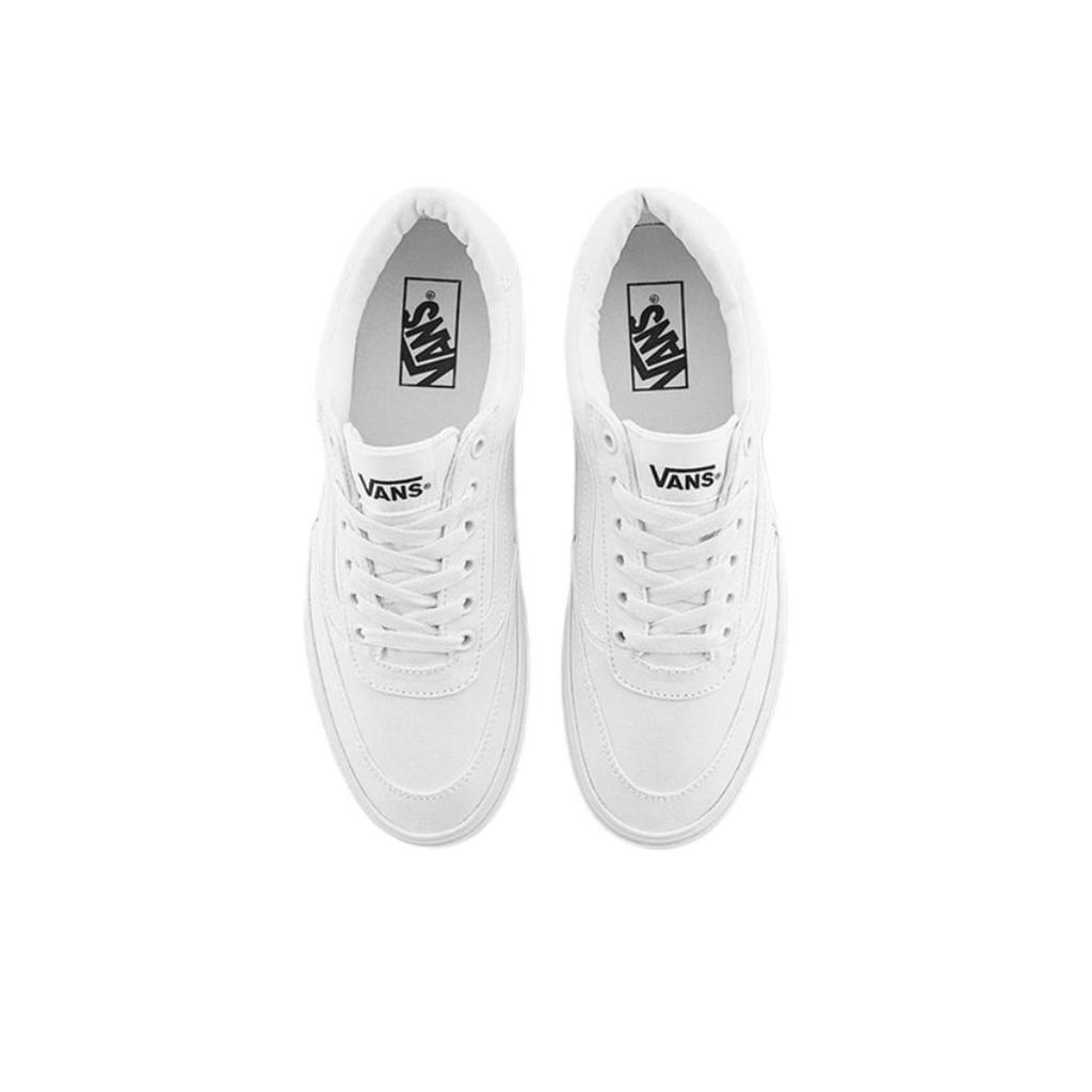 Vans Brooklyn Ls Классические Удобные Нескользящие Прочные Низкие Кеды для Скейтбординга Мужские кроссовки Белые VN000D7QWWW