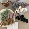 New Trendy Curve Matt Hair Claw Clip Large Shark Crab Hair Clips Women Hair Accessories Female Back of Head Hairpin