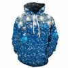 New Men's and Women's Christmas Printed Pullover with Hooded Loose Casual Hoodie Sweater