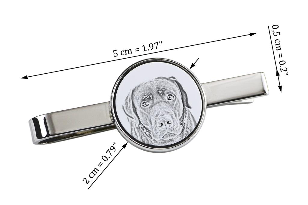 Labrador Retriever - tie clip with a dog, personalized tie clip, a unique gift for a man from the Art-Dog brand