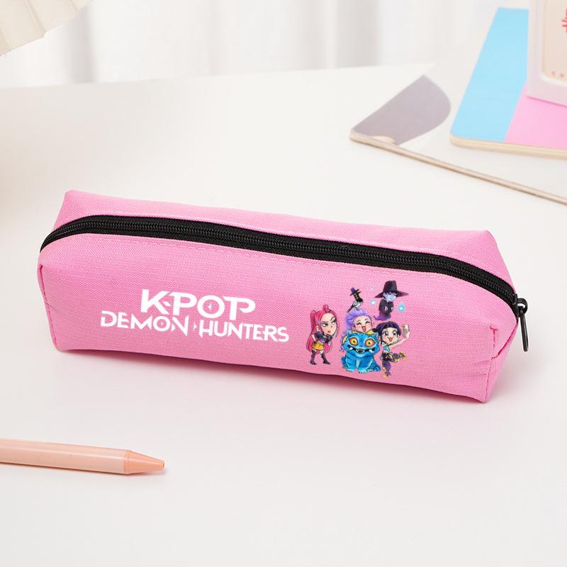 Мультянальный пенал 'Девушка-охотница на демонов K-pop' - Сумка для канцелярских принадлежностей из Оксфордской ткани для учеников начальной школы