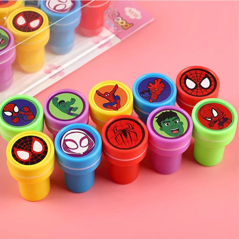 10/20/30pcs Spiderman Seal Stamps Party Favors Birthday Gifts for Kids Goody Bag Fillers Classroom Rewards Prizes boys Gifts