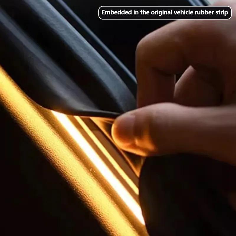 Car High Brightness Trunk Lighting Ambient Light Interior Decoration LED Wiring Free Automatic Sensing Tailgate 2/4M Light Strip