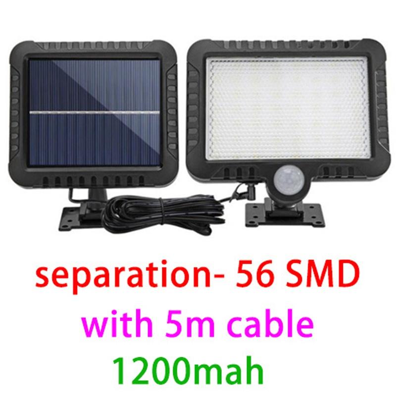 Солнечные фонари для наружного использования, IP65 водонепроницаемый с датчиком движения, прожектор для улицы, 120 °, супер яркий для уличного садового крыльца, лампа