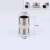 Hex Nipple Double Male Thread Connecter Stainless Steel Water Pipe Joints  Plumbing Accessories