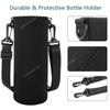 Portable Water Bottle Insulated Neoprene Holder Pouch Bag 750ML/1000ML/1500ML Travel Thermos Cup Cover With Adjustable Strap
