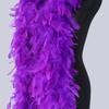 DIY Turkey Marabou Feather Boas 90 Grams Purple 2 Meters Scarf Wedding Dress Shawl Decorative Feathers DIY Creative Helloween Craft