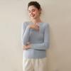 Women's 100% Pure Cashmere Sweater - Round Neck, Solid Color, Slimming Knitwear, Versatile Base Layer for Autumn/Winter