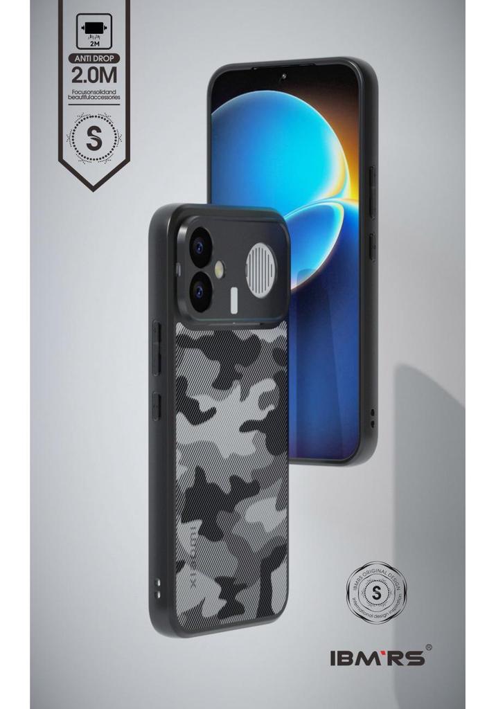 Красный чехол Redmi K90 Max Camo с ремешком - Чехол для полной защиты