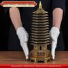 Сплошная Медь 13-этажная Пагода Вэньчан Фэн-шуй Настольное Украшение