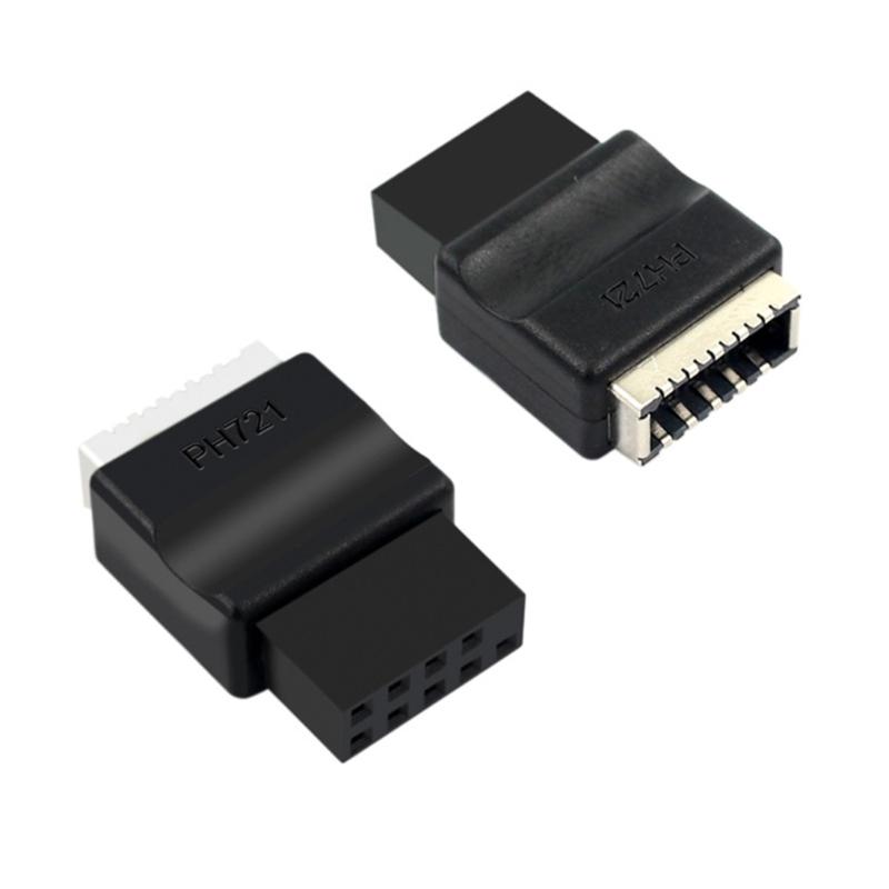 USB 2.0 9-контактный на Type Header Адаптер Разъемы передней панели Материнская плата USB 9-контактный на Type для настольной материнской платы