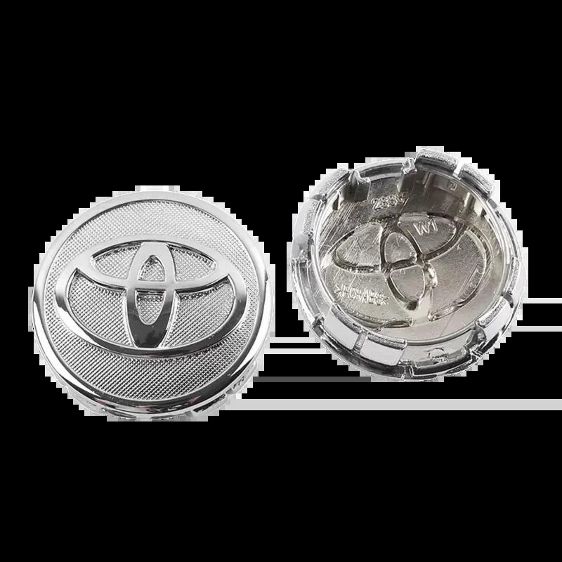 NBNQ8 Car Wheel Center Hub Cap Logo Stickers Rim Cover Emblem Styling for Toyota Hilux Land Corolla Supra Rav4 Prado Prius Aqua Camry