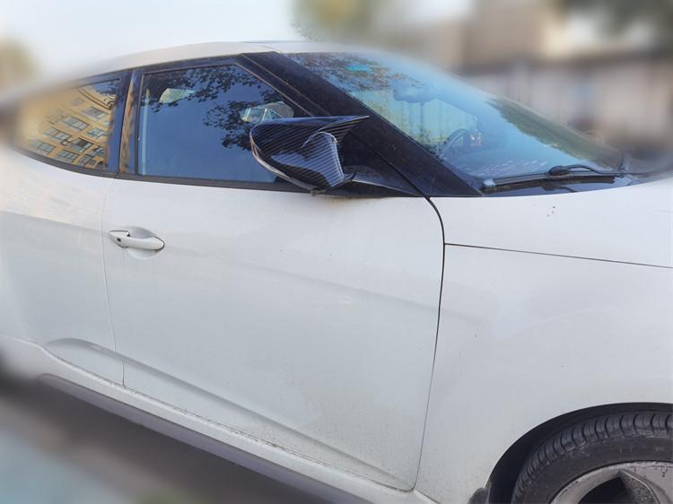 Hyundai Genesis 11-15 Карбоновое волокно Зеркало заднего вида Поворотник Рог Дьявола Ушная раковина