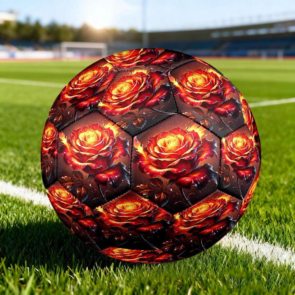 1pc Rose Size 5 Soccer Ball Professional Lightweight Durable Match Training Football Indoor &Outdoor Sports BallTraining Ball y53
