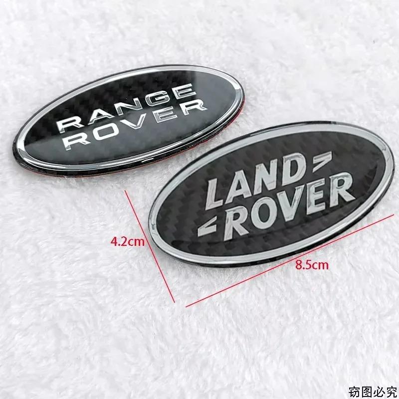 Carbon Fiber Car Body Rear Trunk Emblem Badge Sticker Decoration for Land Rover Range Rover SVR Sport Evoque Velar Freelander XS2