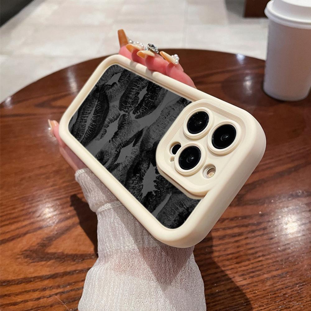 LZ22 Lips Kiss Digital Design силиконовый чехол для телефона Samsung A15 A35 S24 S23 Ultra S22 S21 Plus S20 A05 A06 A54 A55 A53 A14 M15 противоударный задний чехол