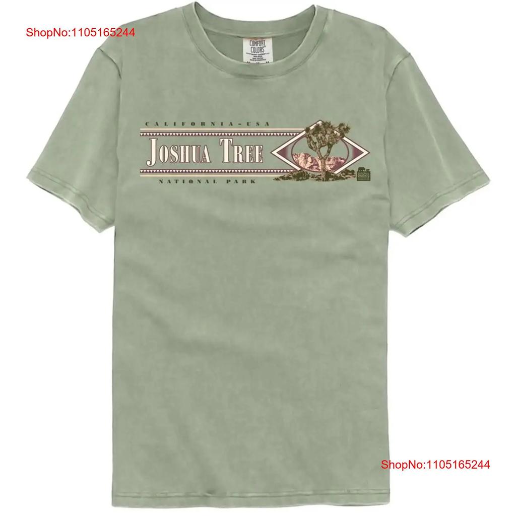 Joshua Tree National Parks Adult T Shirt Retro Theme New Sandstone Merc Vintage Top For Everyday Wear Fashion