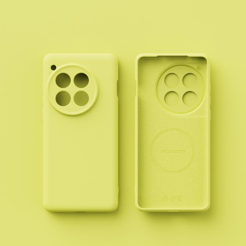 Для беспроводной зарядки Magsafe Мягкий жидкий силиконовый чехол для телефона для Oneplus 13 13R 12 Магнитный тонкий защитный чехол-накладка