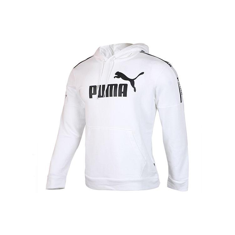 Puma Amplified Hoodie Tr Basic Series Sweatshirt Men Tops White 580438-02