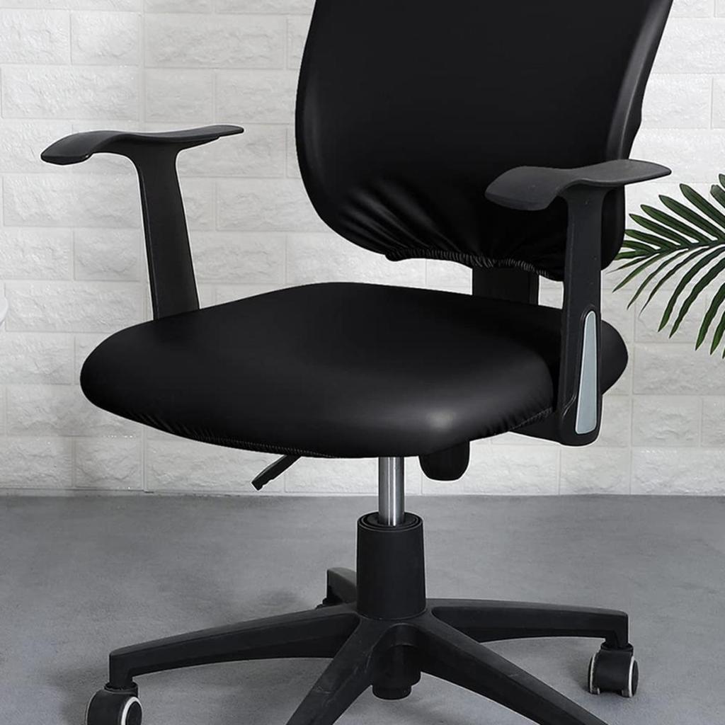 Chair Cover Office Computer Chair Split Seat Cover Washable Backrest Cover Seat Cushion Slipcover Removable Arm-chair Protector