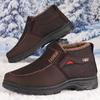 Men's Snow Boots for Warm and Comfortable Non-Slip Ankle Boots for Outdoor Hiking and Trekking - Plush-Lined Winter Shoes