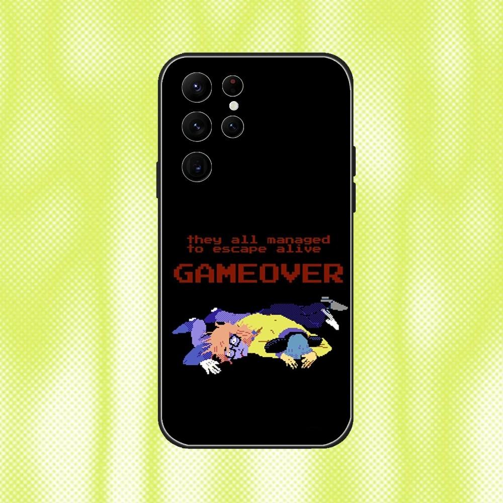 Чехол для телефона Ranfren Randal Satoru для Samsung S 25,24,23,22,30,21,10,9,Ultra,Plus,Lite,FE,4,5G Черный Мягкий чехол