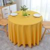 Round Tablecloth Waterproof Spillproof Anti-Wrinkle Burlap Table Cloth,Washable Decorative Farmhouse Table Cover for Dining, Fall Parties, Banquet