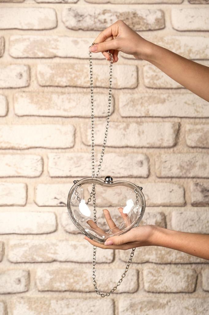 Women's Stylish and Useful Evening Dress Bag Women's Heart Stoned Saxe Blue Evening Dress Bag