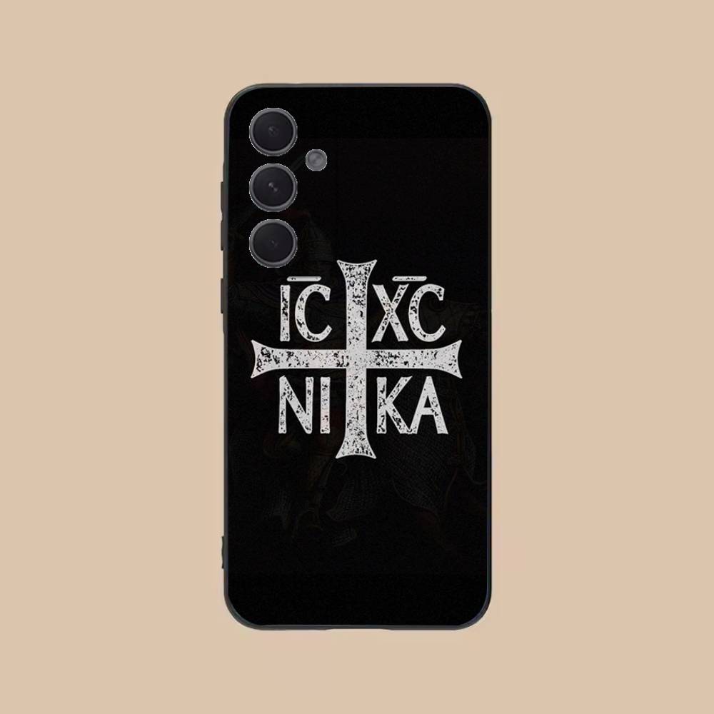 Orthodox Cross Phone Case For Samsung S25,24,21,22,23,20,S30,Ultra,Plus, Fe,5G Silicone Cover