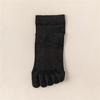 Women's Combed Cotton Five-Finger Socks, Breathable Mesh, Split Toe, Sports, Moisture-Wicking, Japanese Style, Mid-Tube for Summer & Autumn.