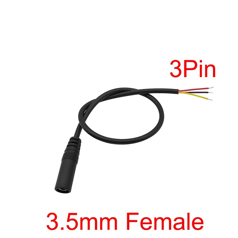 1Pcs 2.5mm/3.5mm Audio Plug Jack 30cm Length DIY Audio Extension Wire Earphone Repair