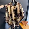 Winter Women Scarves Design Double Sided Imitation Cashmere Large Square Scarf Warm Scarf Shawl  New Bufanda Echarpe Blanket