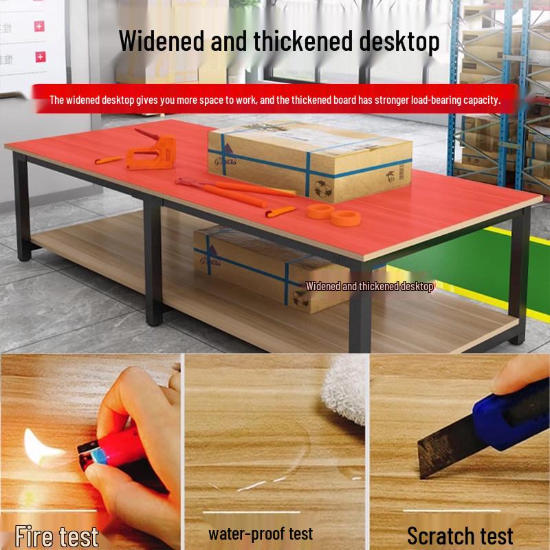 Heavy Duty Workbench: Dual-Layer Table for Assembly, Packaging & Inspection