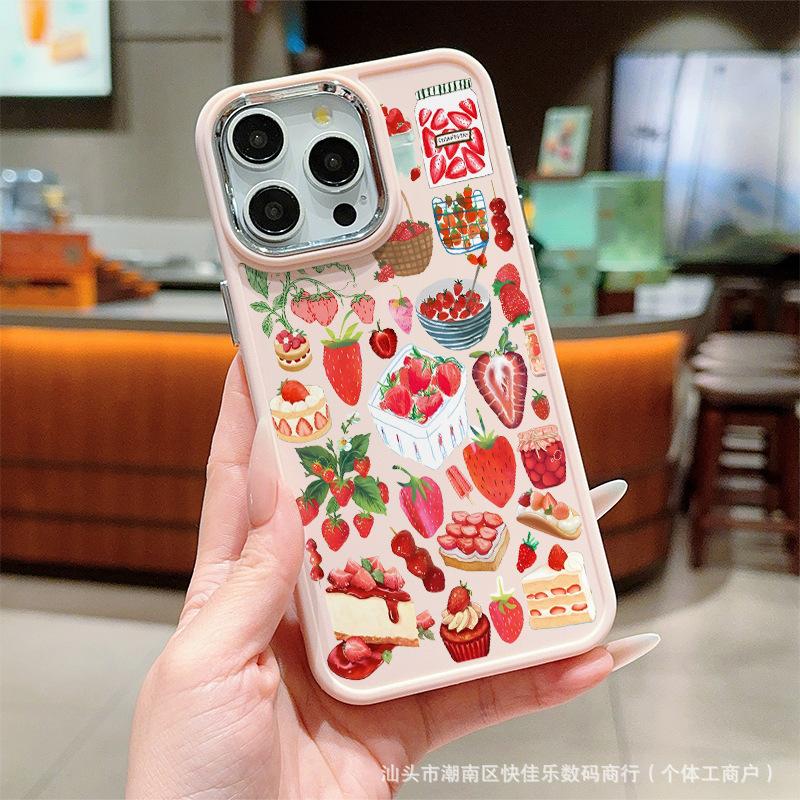 Милый клубничный десерт для чехла на мобильный телефон Apple iPhone11/12/13/14/15/16PRO MAX