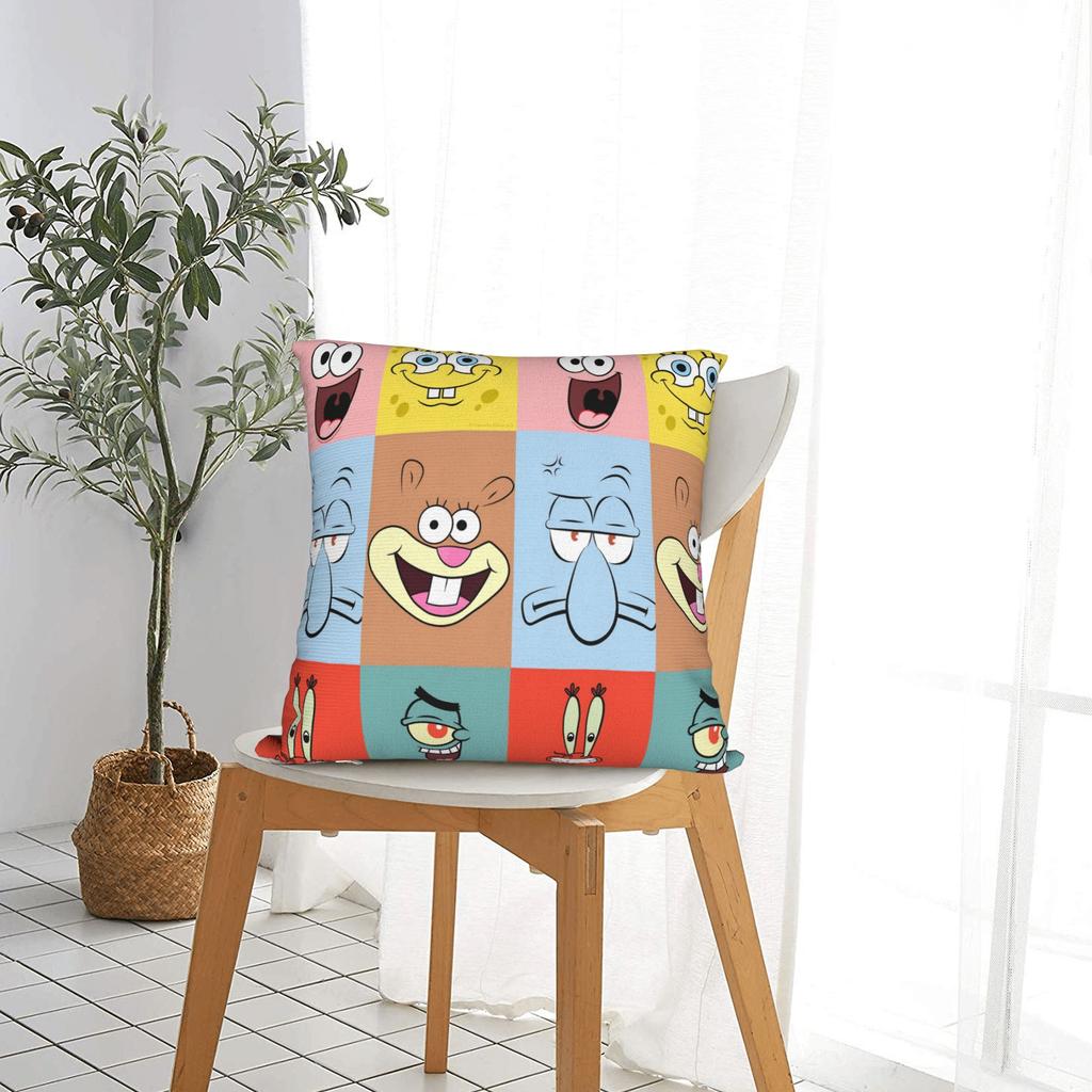 S-Spongebobeds S-Squarepantsed Sponge Man Pillow Cover Design Cushion Cover Fashion Pillow Case For Wedding Party Home Decor