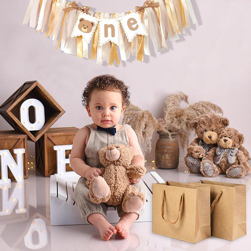 10/20 шт. Крафт-бумажный подарочный пакет День рождения Свадебные сувениры для гостей Детский душ Рождество Конфеты Печенье Подарочная упаковка Принадлежности