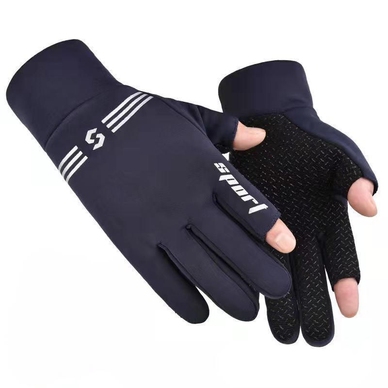 Термальные перчатки Осень Зима Ветрозащитные Противоскользящие Сенсорные Бег Велоспорт Спорт На открытом воздухе Взрослые Толстые Теплые