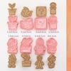 8pcs/set Cookie Cutters Animal Dog Type Stamp Embosser for Biscuit Pastry Bakeware Baking Cookies Molds Kitchen Accessories 1
