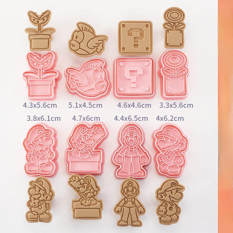8pcs/set Cookie Cutters Animal Dog Type Stamp Embosser for Biscuit Pastry Bakeware Baking Cookies Molds Kitchen Accessories 1