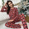 Yousheng Womens Pajama Set Fall Winter 2 Piece Lounge Set Long Sleeve Top And Pants Loose Pjs Set Christmas Theme Sleepwear