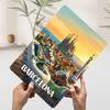 Barcelona Spain Travel Tinplate Poster Customized Wall Art Vintage Retro Metal Signs for Home Decor Gaming Room Decoration Cozy