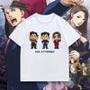 Футболка Ace Attorney Феникс Райт Майлз Эджворт Аполло Джастис Мультяшная Футболка Унисекс Женская Летняя Хлопковая Футболка с Короткой Рукавой