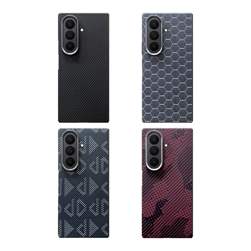 Применимо к Samsung Zfold7 Чехол для мобильного телефона из кевлара Углеродное волокно Fold7 Магнитный чехол для мобильного телефона Защитный чехол от падения