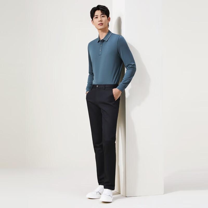 Мужские брюки прямого кроя слим-фит в стиле business casual от Septwolves с лиоцеллом