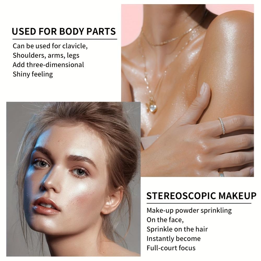 Глянцевая пудра Fairy, осветляющая все тело, натуральная трехмерная рассыпчатая пудра, восстанавливающие румяна, новый сценический макияж